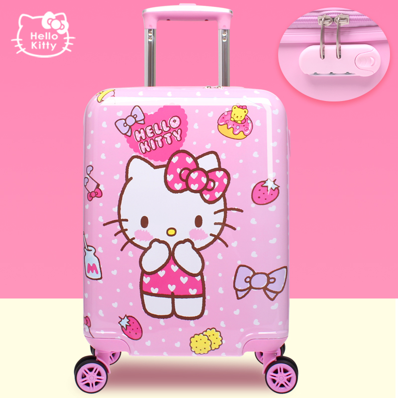 helloKitty拉杆箱儿童行李箱女孩可爱卡通旅行箱皮箱高颜值ins