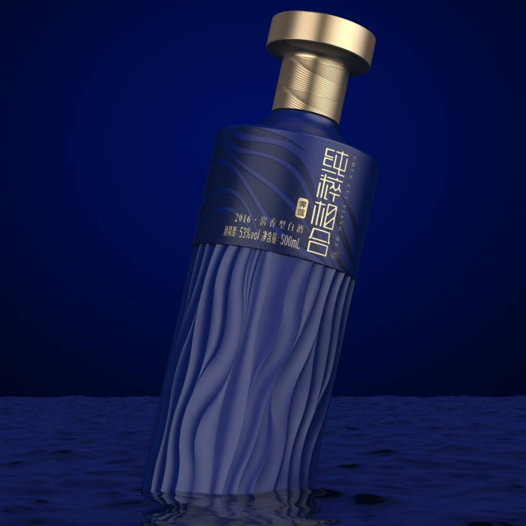 纯粹相合霁蓝 大曲酱香型 新派白酒 礼盒装 53%Vol500ml