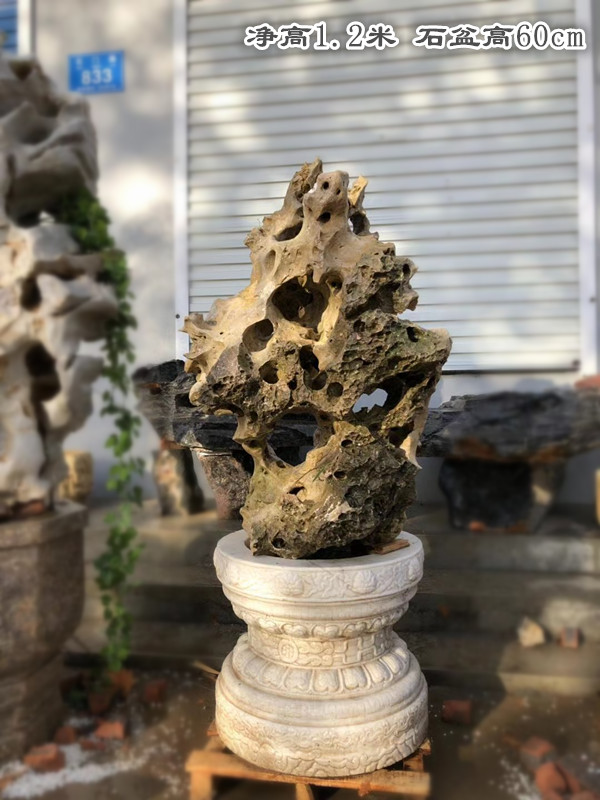 一方老太湖石 大型奇石天然原石 别墅庭院精品奇石 灵璧石