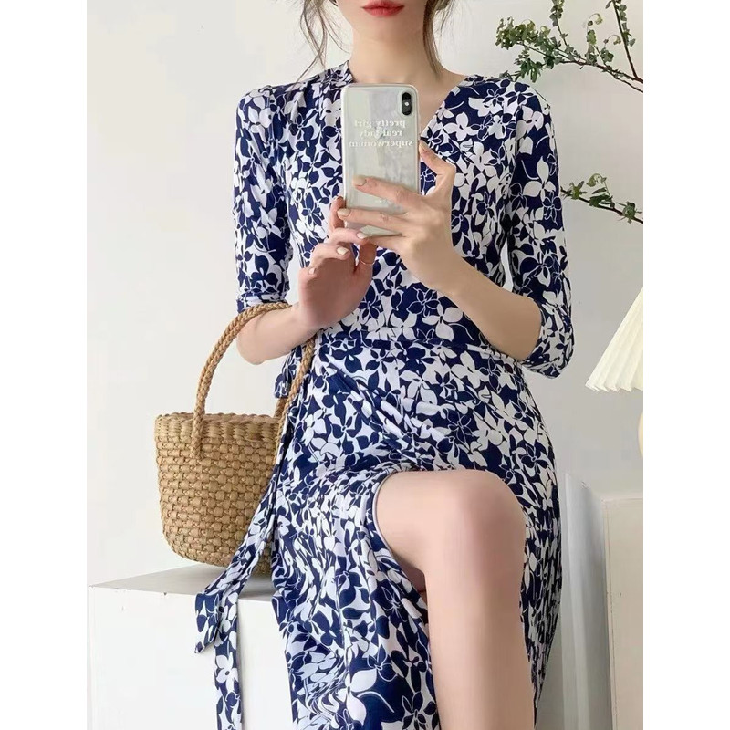 嫣源漫【念木夕专属】法式气质女人味连衣裙显瘦裹身裙一片式长裙