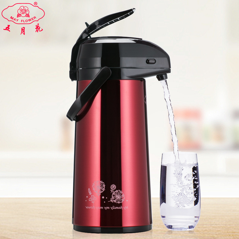 五月花气压式热水瓶家用保温壶按压式暖壶大容量热水壶保温水壶