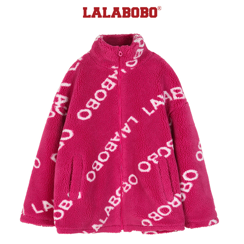 杭州（不退不换）LABO满印毛绒外套女L21C-WSDR15