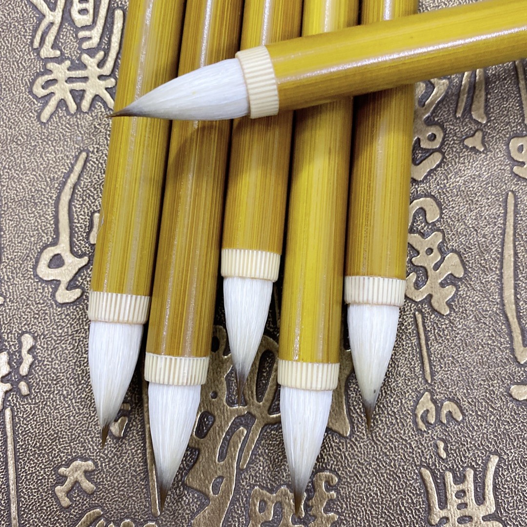 【李华笔庄】古法缠纸鸡距笔小楷毛笔心经灵飞经利器