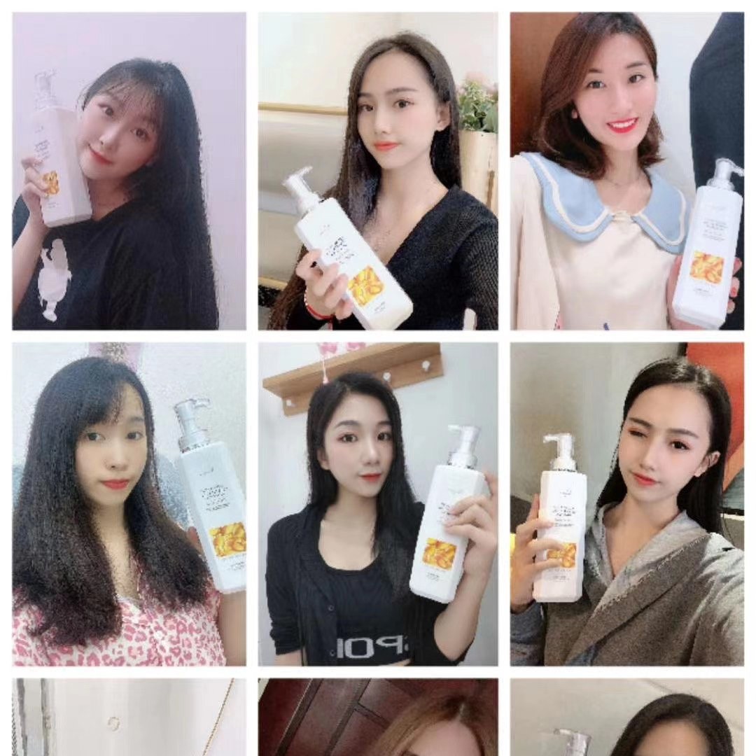 暖月持久留香柔顺清爽控油去屑修护洗发水750ML实惠家庭装