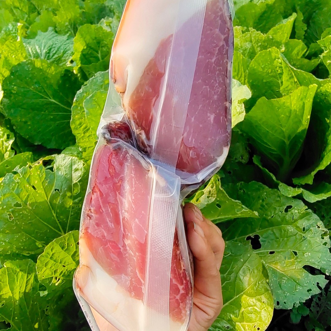 湖北特产农家烟熏土猪肉座子腊肉特产真空散装