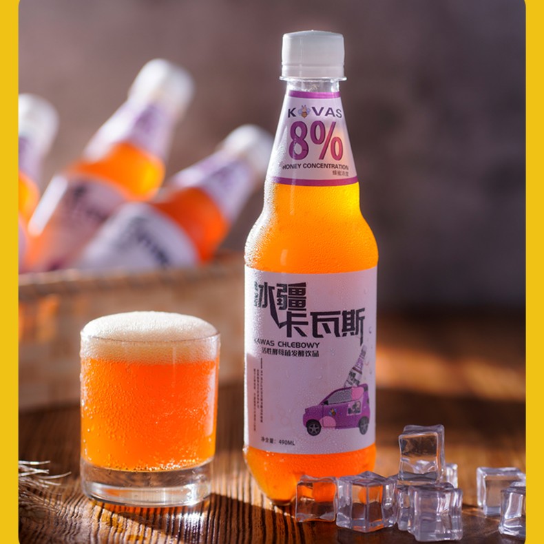 新疆特产冰疆卡瓦斯，便携装   490ML*6瓶。新鲜短保，顺丰包邮
