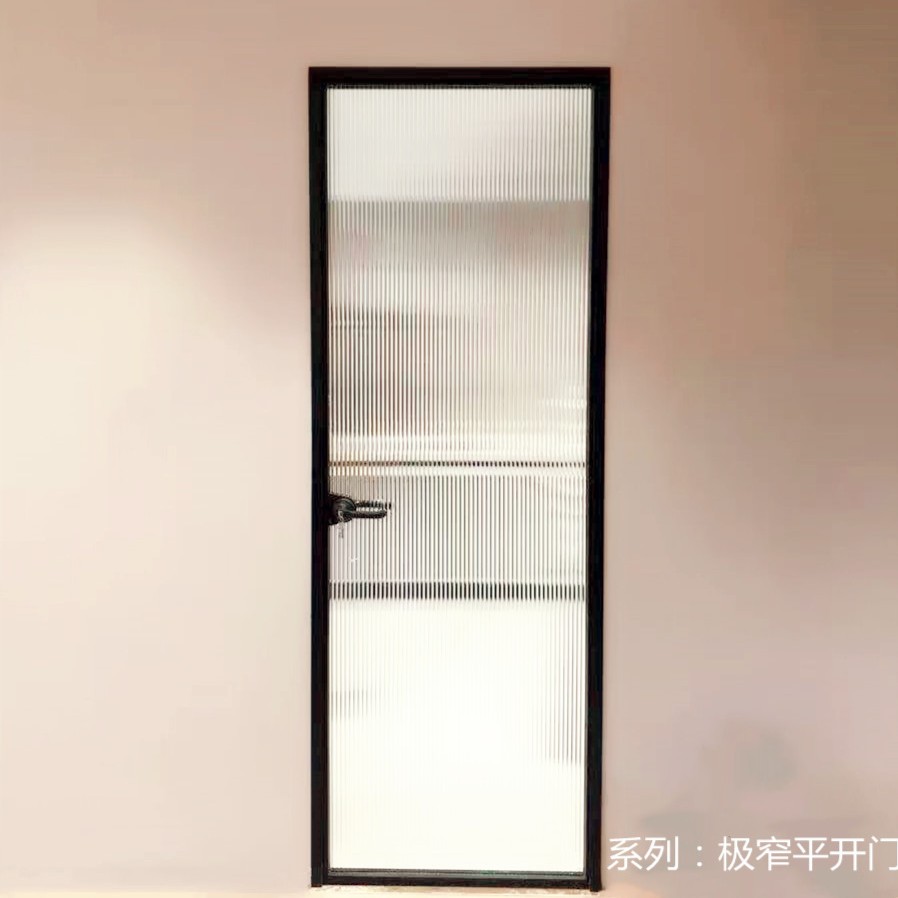 极窄边框平开门定制，卫生间门，天地隐藏合页，磁吸静音锁