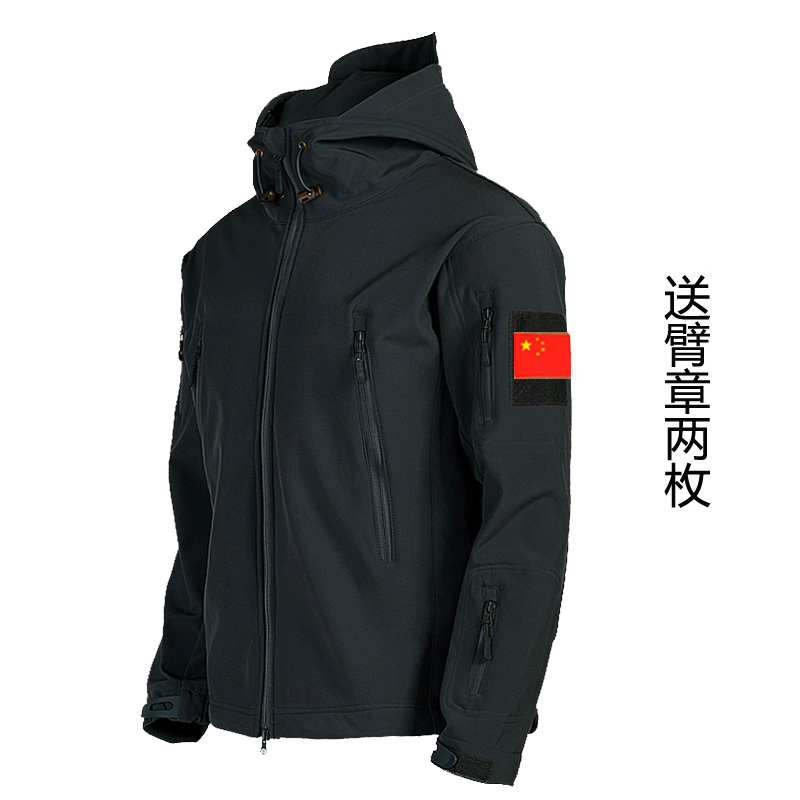 秋冬季风衣外套男户外防水风衣军迷战地冲锋衣骑行服运动透气保暖