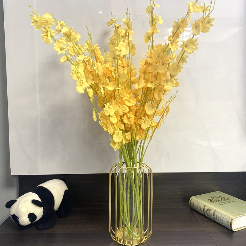 跳舞兰仿真花束高品质假花装饰花摆设花束干花客厅摆件餐桌花摆花