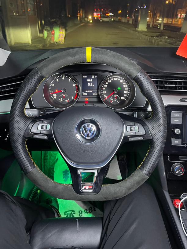 大众专车手缝把套