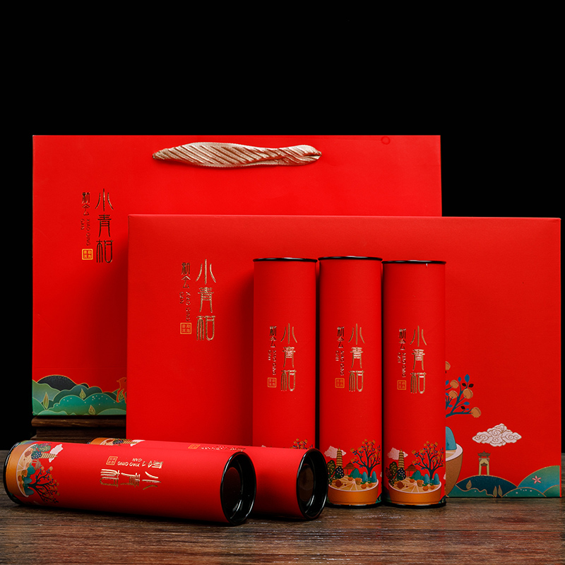 新会小青柑普洱熟茶茶叶250g礼盒装云南古树茶