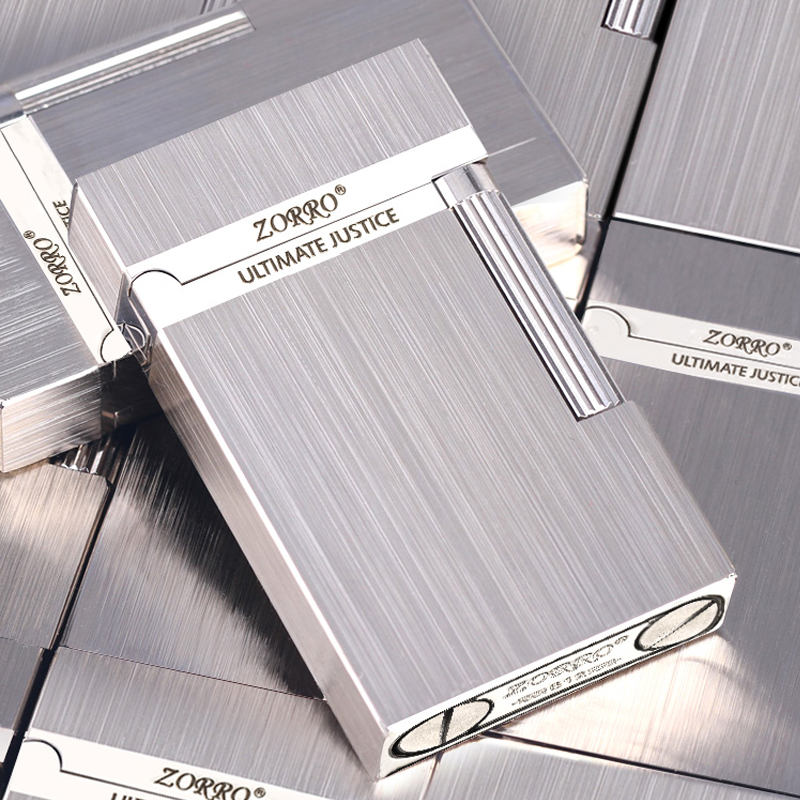 ZORRO佐罗朗声侧划打火机煤油侧滑创意防风个性砂轮男士清脆火机