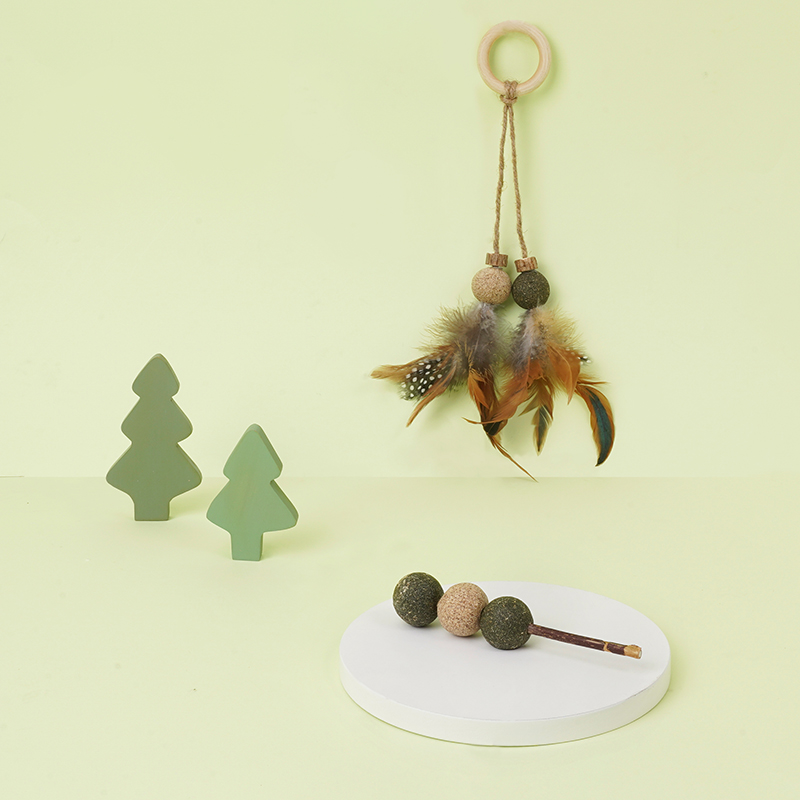 zeze猫薄荷球猫咪磨牙棒洁齿猫玩具自嗨逗猫棒耐咬木天蓼猫咪用品