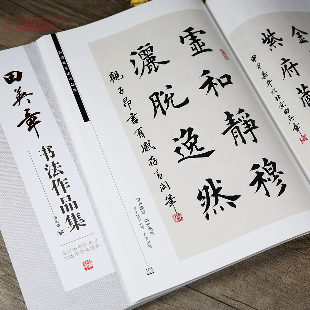 共192副作品田英章书作品集行书楷书田英名词诗书法毛笔字帖碑帖