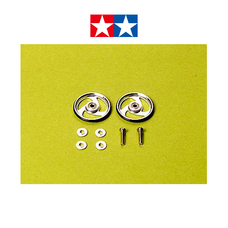 正版田宫TAMIYA四驱车零配件19mm铝合金轴承风火导轮15160