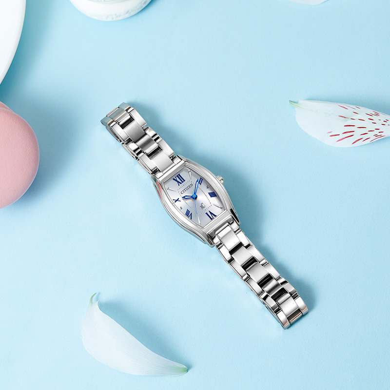 EW5540-52A西铁城官方正品日本光动能小方表盘钢带时尚简约防水