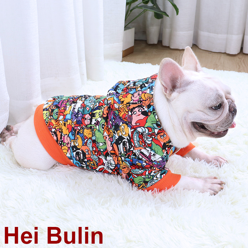 秋冬款胖狗法斗衣服巴哥斗牛犬卫衣可爱舒适加绒保暖夹克外套棉服