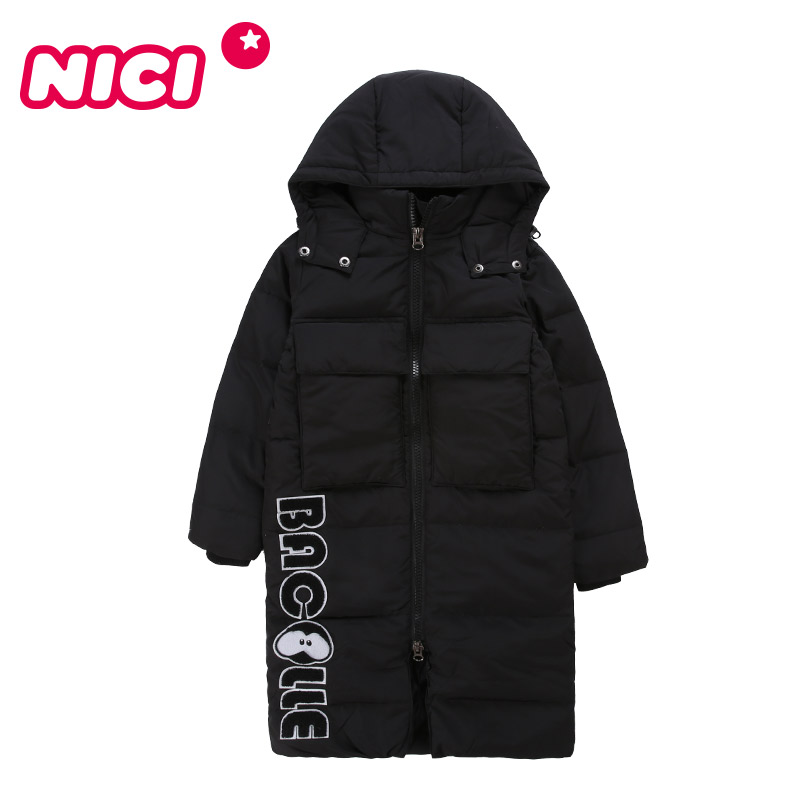 【今日优选】BYBAK00308 Nici童装 男女童中长款羽绒服