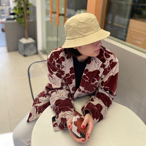 TRF新款日系渔夫帽调节款复古出游防晒逛街遮阳帽男女同款休闲