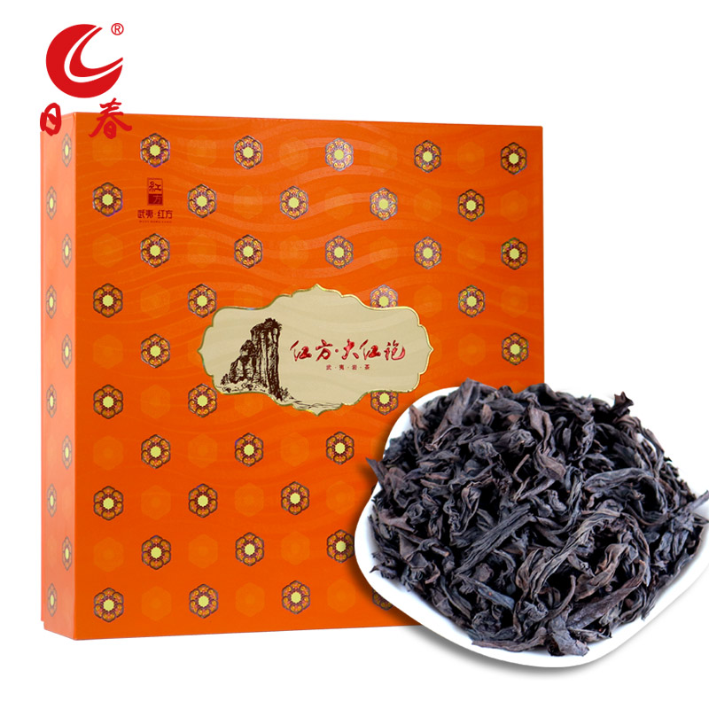 日春茶叶礼盒装【如意大红袍300纸盒装】250g乌龙茶武夷山岩茶