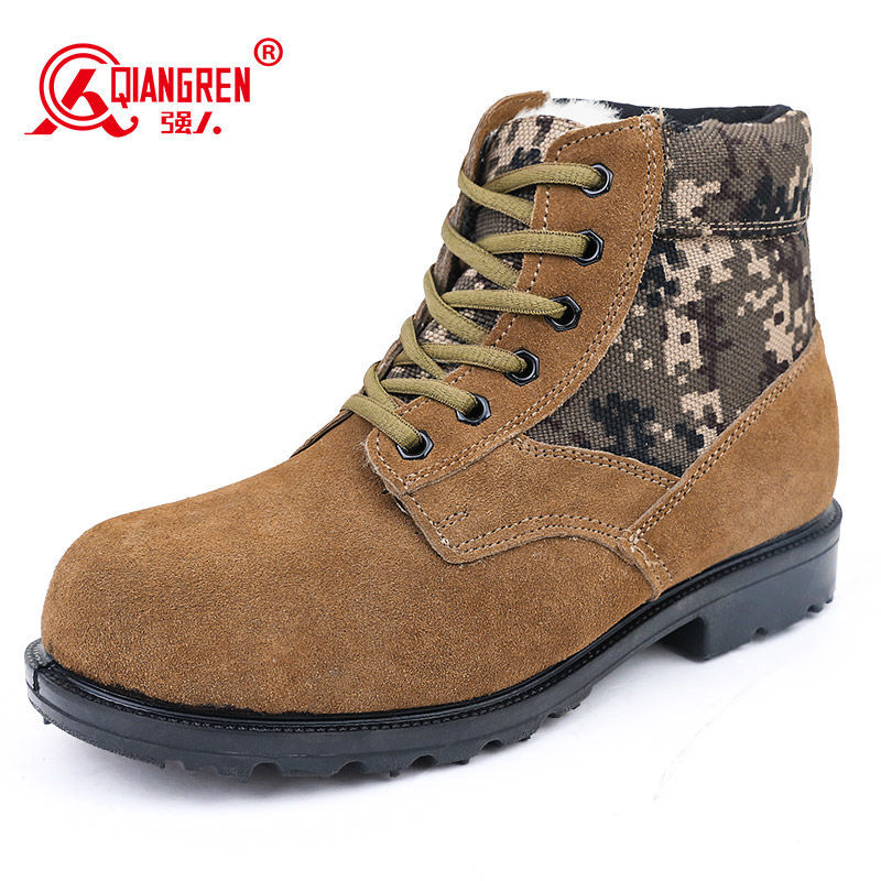 强人3515男士户外防滑加厚经典大头棉鞋冬季大棉耐磨保暖劳保棉鞋