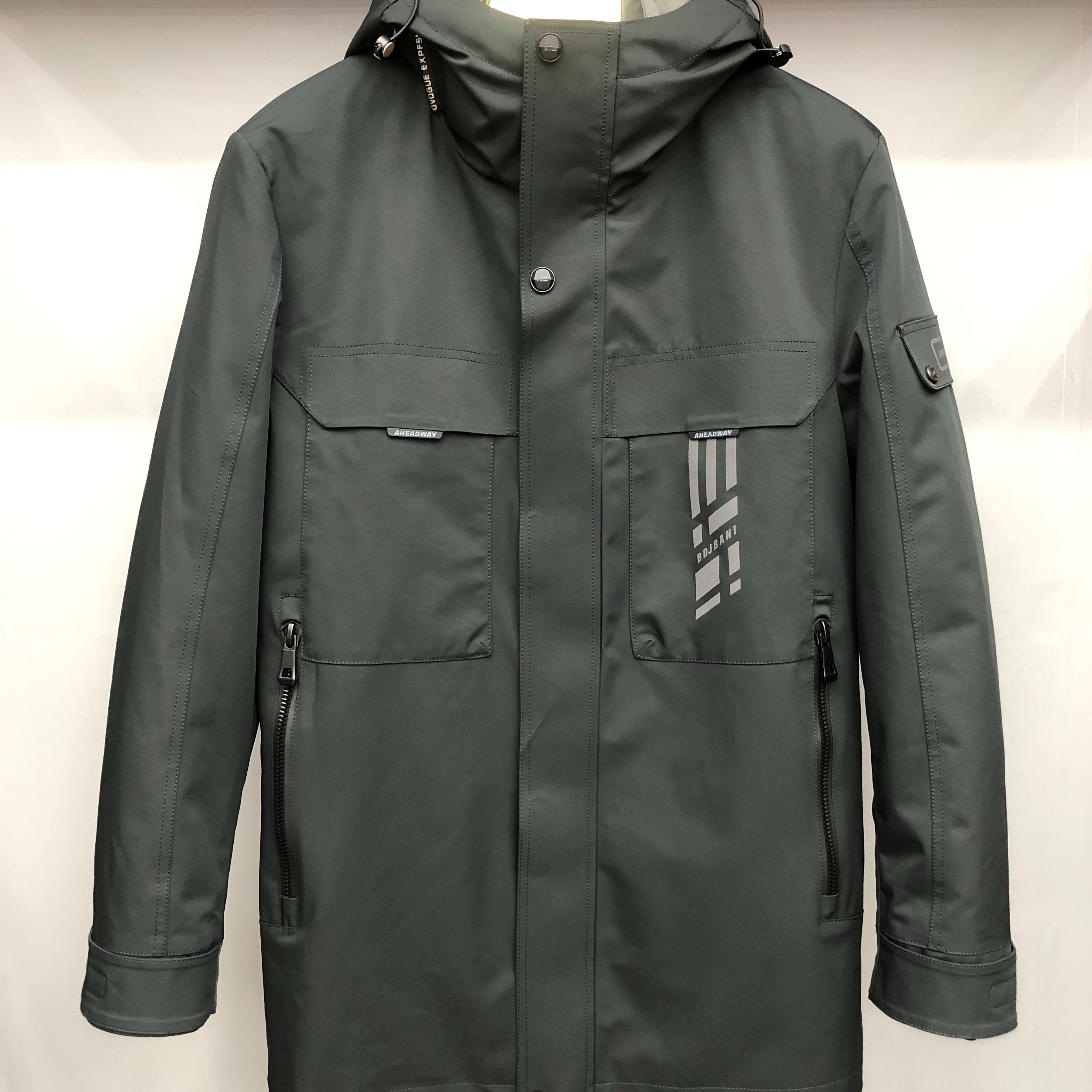 秋冬新款派克服兔毛内胆可拆卸男装皮草户外休闲时尚连帽男士加厚
