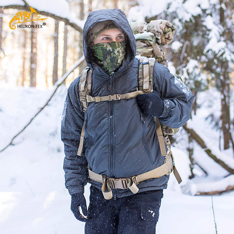 helikon赫利肯L7加厚夹克户外C棉保暖棉服连帽滑雪服轻便防寒棉衣