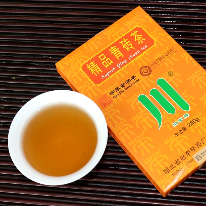 黑茶洞茶湖北赤壁青砖茶赵李桥川字牌2012年陈年精品青砖茶250克