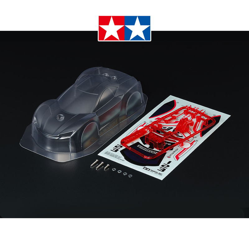 正品田宮四驱车配件95615 MA/MS底盘 轻量化透明 雷切超跑软壳