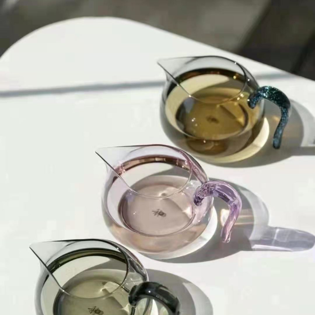 禾器玻璃简约金标公杯大容量大号家用分茶器茶具