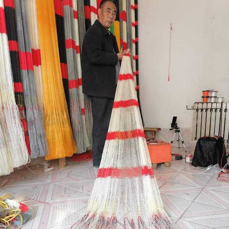 大力马线，2指3米半，全网7斤半左右纯手工，铅坠子，一开到顶。