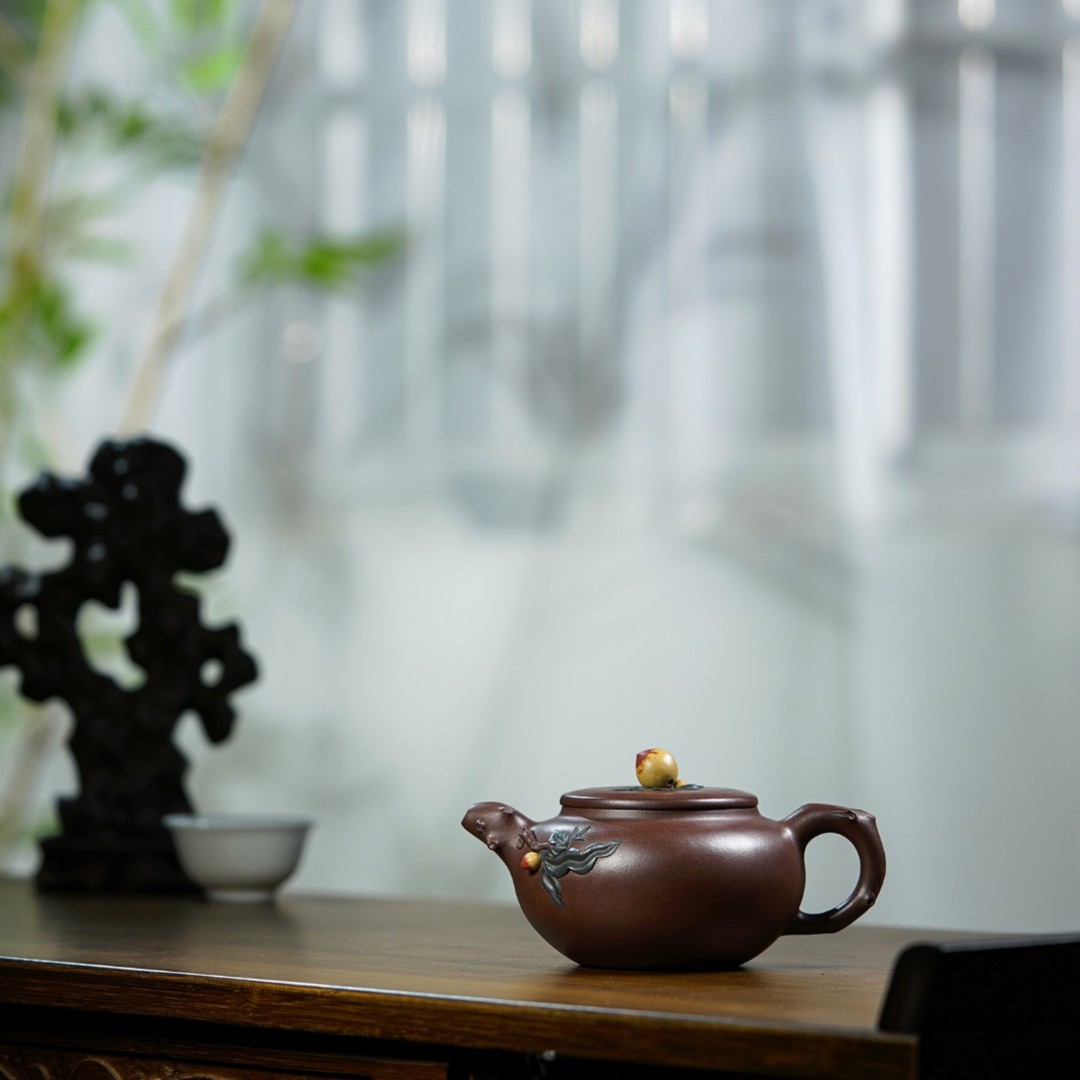 超薄胎底槽青寿桃