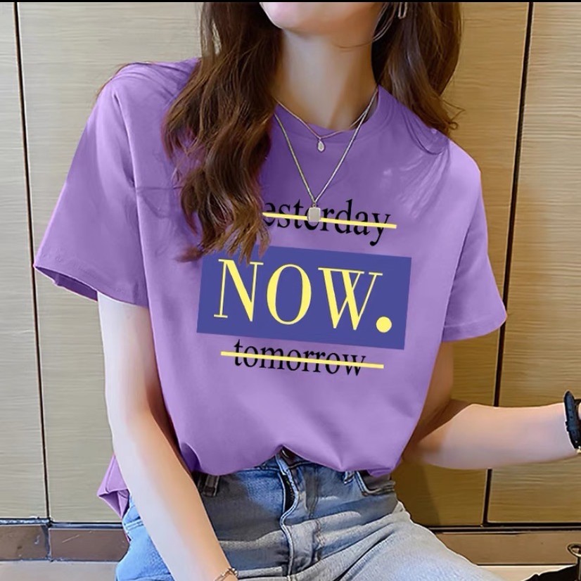 女款  彩色短袖 T恤【NOW】