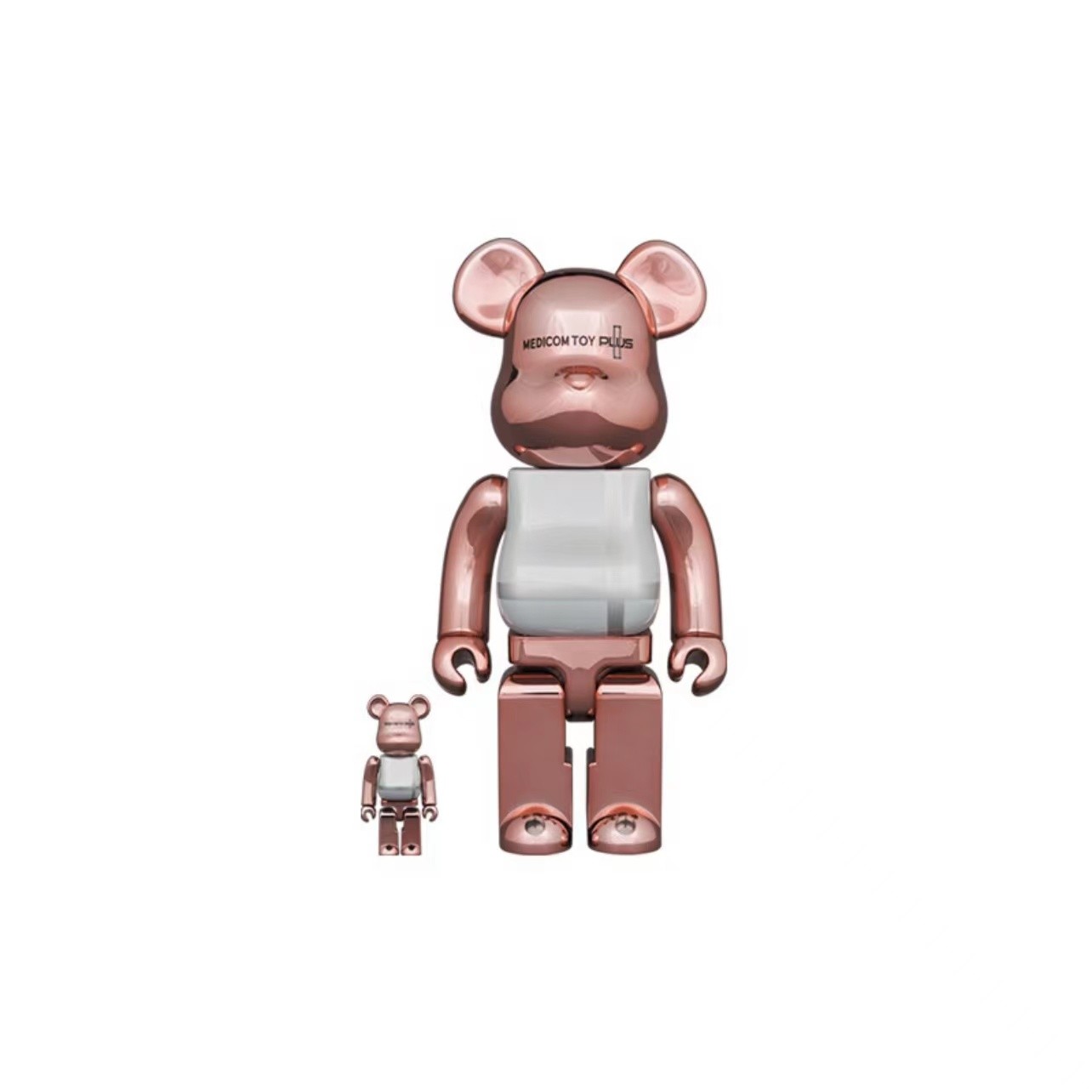 Bearbrick 积木熊电镀粉plus 400%+100%