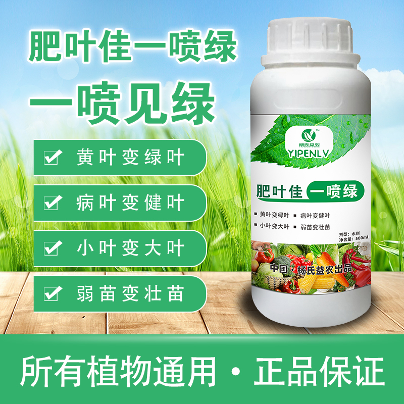 芭宝一喷绿花卉果树蔬菜黄叶变绿叶病叶变健叶植物通用营养叶面肥