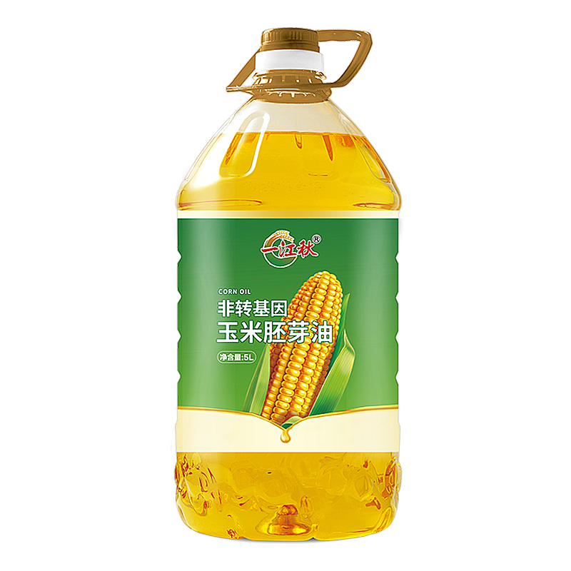 一江秋非转基因物理压榨胚芽玉米油5L/桶 健康食用油胚芽油营养