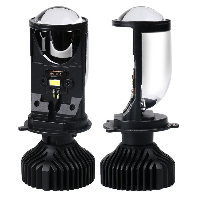 透镜h4大灯灯泡远近光一体高亮聚光12v24v汽车货车无损安装匹配