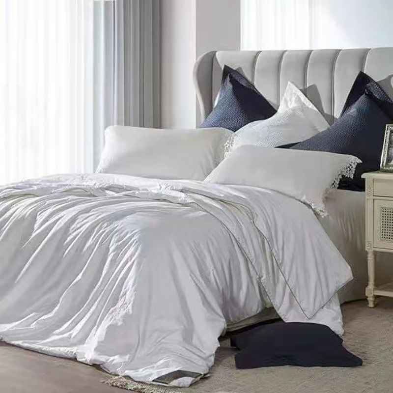 绿洲蚕丝子母被柞蚕丝中长丝绵填充四季适用温暖舒适简约床上用品