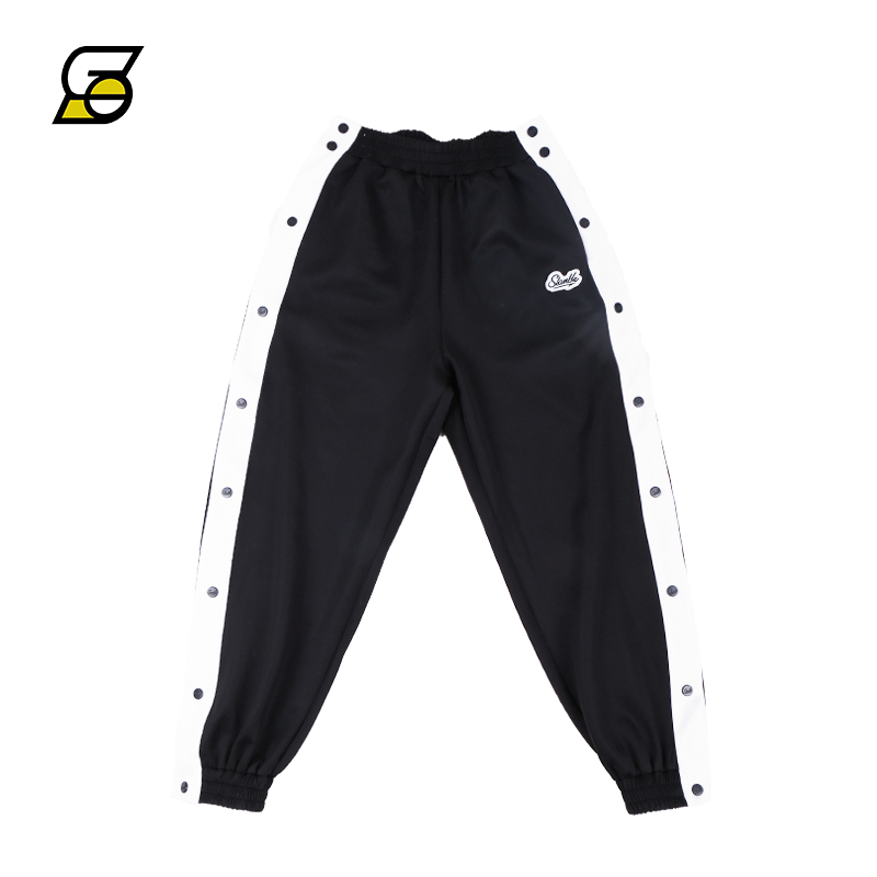 SLAMBLE秋季新款美式全开排扣裤男篮球训练运动裤束脚裤出场长裤