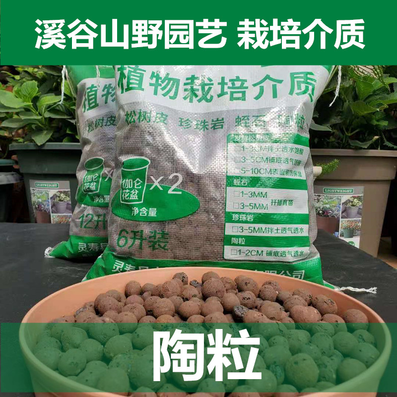 陶粒透气垫底陶粒球多肉土种花用养花盆栽石陶土粒水培淘铺面回填